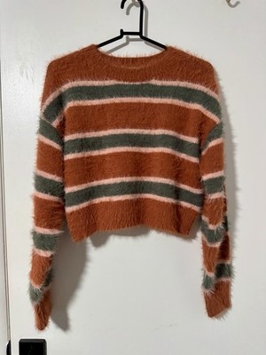 Full Tilt Women's XS Sweater Earth Tones Stripes