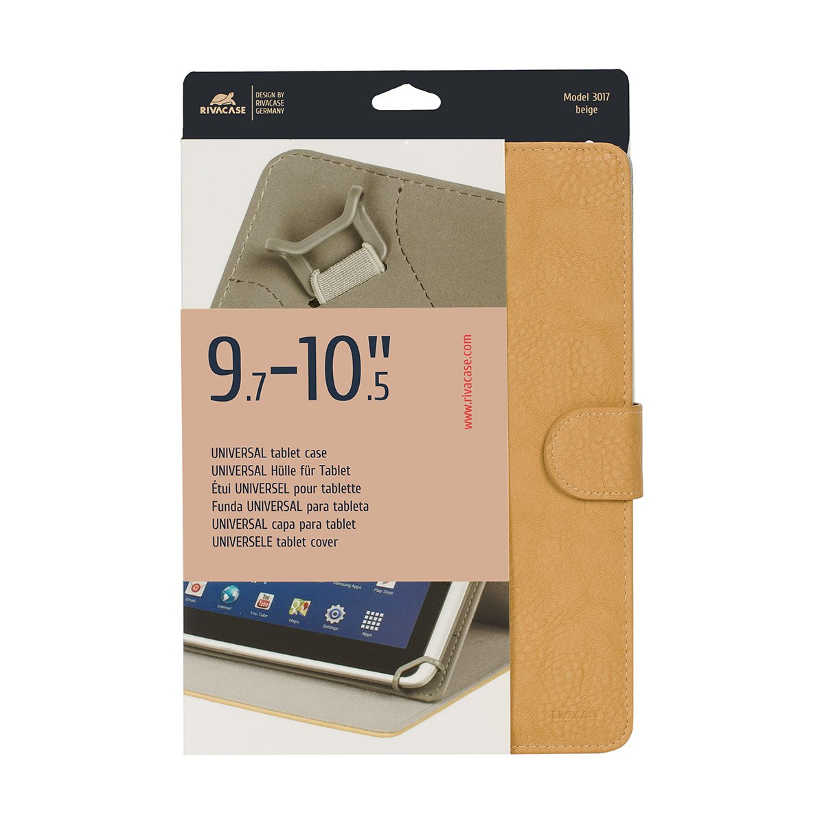 Funda Universal tablet 10 11 pouces Rivacase pour travailler en train