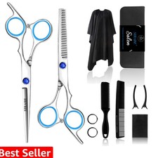 11 PCS Hair Cutting Thinning Scissors Set, Sapphire Professional Haircut Scis...