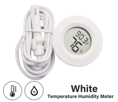 Mini Digital Thermometer Temperatur Messgerät LCD Anzeige mit Fühler 1-5m Kabel