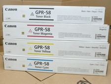 Set 4 Canon Genuine Gpr-58 Toner Cmyk Gpr58 Original Ir Adv C256 C259 C357 C359 Set 4 Canon Genuine Gpr-58 Toner Cmyk Gpr58 Original Ir Adv C256 C259 C357 C359