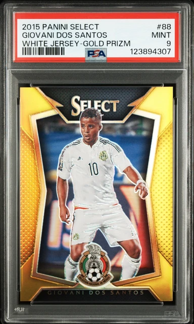Giovani Dos Santos 2015-16 Panini Select #88 Gold /10 PSA 9 Mint None Higher
