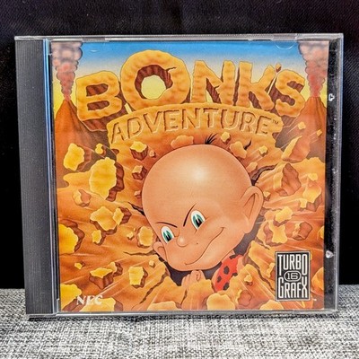 Bonk's Adventure TurboGrafx-16 (Game, Case & Manual, 1990) **VERY GOOD**