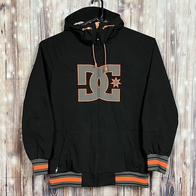 DC Shoes 10K Snowboarding Jacket Mens Lg Waterproof Full Zip Winter Black Orange