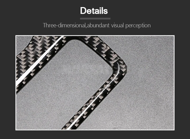 Consola de fibra de carbono portavasos de agua panel cubierta embellecedor para Audi A5 S5 2008-2016 Foto 2 de 4