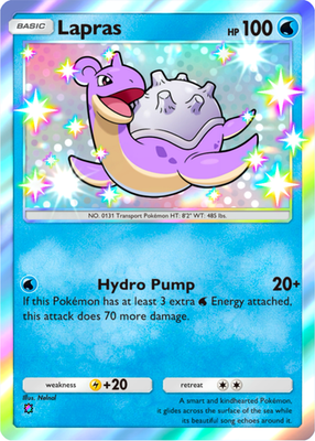 Pokemon Pocket TCG Trading Card Game 1 Star Shiny Lapras Eevee Grove DIGITAL