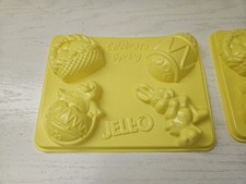 lot 2 Jello Celebrate Spring Shapes Molds Bunny Baby Chick Egg Basket designs
