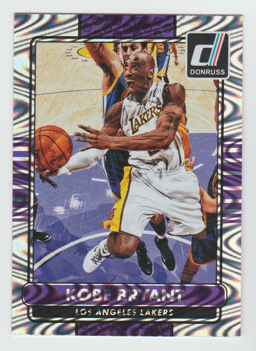 KOBE BRYANT 2014-15 Donruss Basketball SWIRLORAMA Parallel #45 Lakers MAMBA