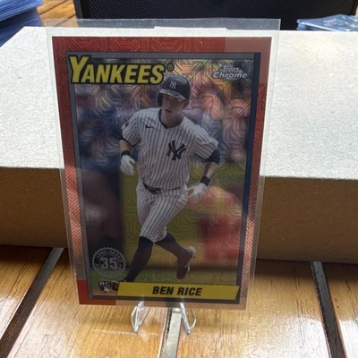 2025 Topps chrome 1990 Topps Chrome Ben Rice Refractor (RC) - Bild 1 von 2