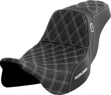 Saddlemen SDC Pro Series White Lattice Gel Seat fits 2008-2024 Harley Touring
