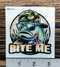 Brown Trout Rainbow Trout Eastern Sierra Fishing Sticker Bite Me Sticker