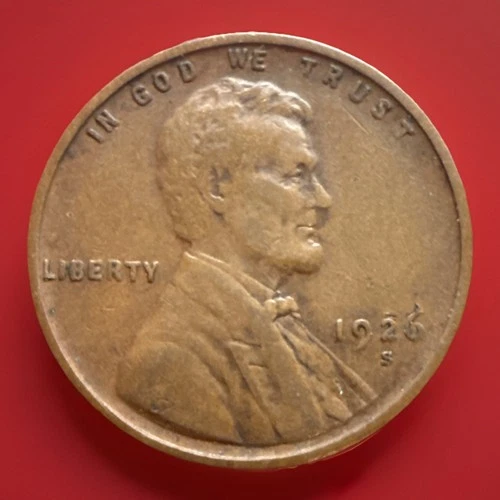 1926-S Lincoln Wheat Penny Cent Fine (F) San Francisco Mint As Pictured 624