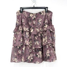Lauren Ralph Lauren Skirt Womens 14 Floral NWOT Tiered Fairy Feminine Dainty