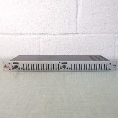 DBX 215S Dual Channel 15-Band Graphic EQ Silver Rack Mount Equalizer 