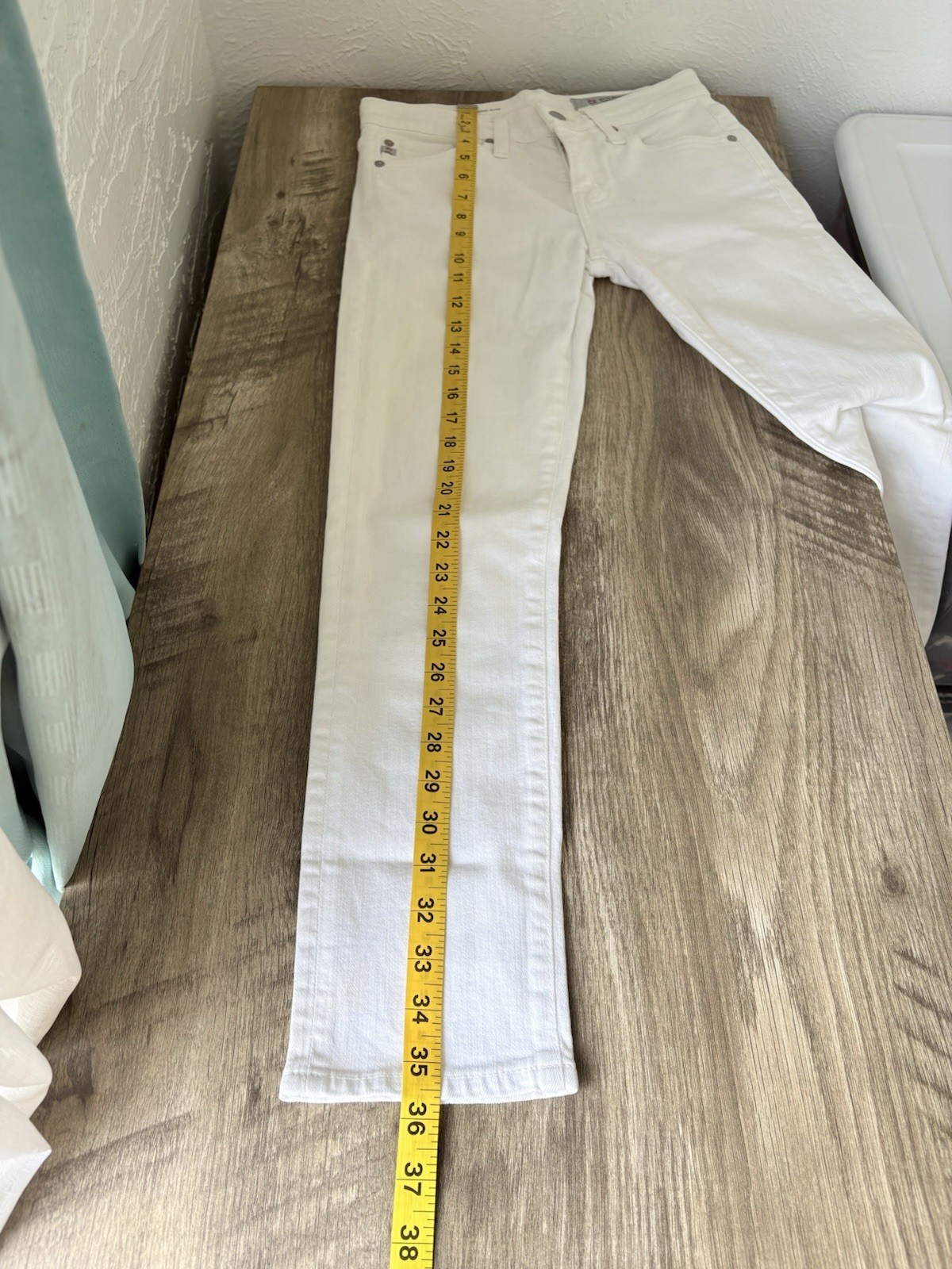 AG Adriano Goldschmied Women's Ex-boyfriend Slim Cloud Soft White Jeans Size 23R thumbnail 14