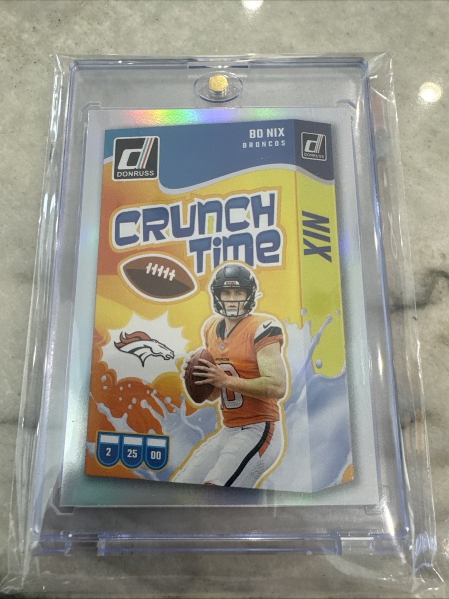 2024 Panini Donruss - Crunch Time Bo Nix #CT-BNI (RC) for sale