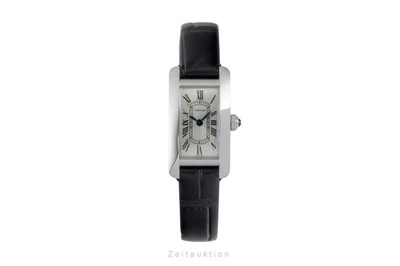 Cartier Tank Américaine Stahl Quarz Damenuhr Ref. WSTA0081 Papiere Klassiker - Bild 1 von 4