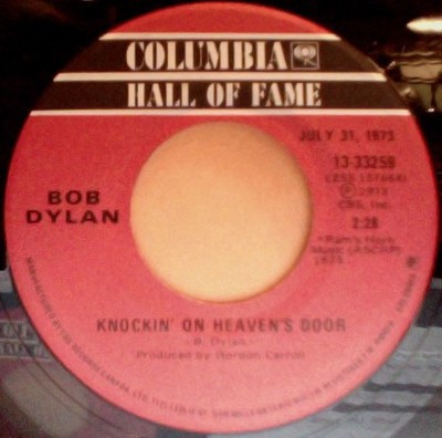 Bob Dylan - Knockin' On Heaven's Door / A Fool Such As I - Used Vinyl - G8100z