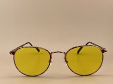 Luxottica Eyeglasses Frame 440 Darkshell 50-20 135 Round Tortoise Metal Vintage