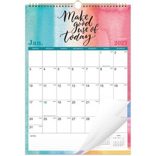 2027 Calendar - 2027 Wall Calendar, Jan 2027 - Dec 2027, 12" x 17" pink