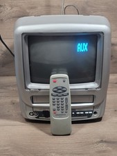 Magnavox MC09D1MG01 9" TV VCR Combo Retro GAMING CRT Television W/Remote READ 