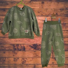 Toy Story Green Character Print Sweatpants Sweatshirt Set Toddler Size 4T