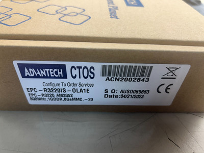 New - Advantech CTOS EPC-R3220IS-OLA1E Am3352 800Mhz,1Gddr,8Gemmc,-20