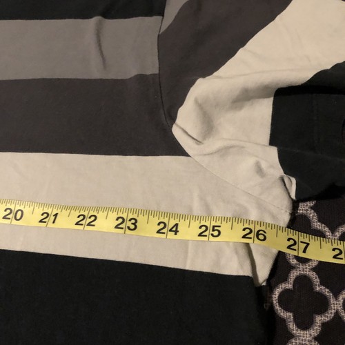 Nike Mens 3XL Striped Tee T Shirt Gray Black Short Sleeve K33 - Picture 3 of 6