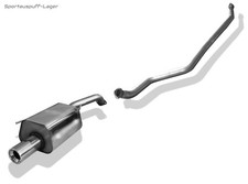 Fox Racinganlage (mit Soundrohr) für Nissan Micra K12 Bj. 2003-10 1x90mm