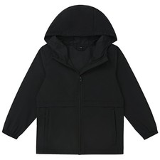 Boys Girls Windbreaker Hooded Jackets Lightweight Packable Jacket Toddler Rai...