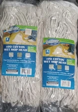 2 Laitner Mop Heads #20 Heavy Duty Cotton Made In USA