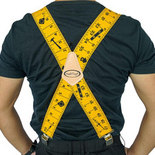 Men'S Suspenders Fully Elastic 2 Inch Wide X Back Heavy Duty Work Suspenders