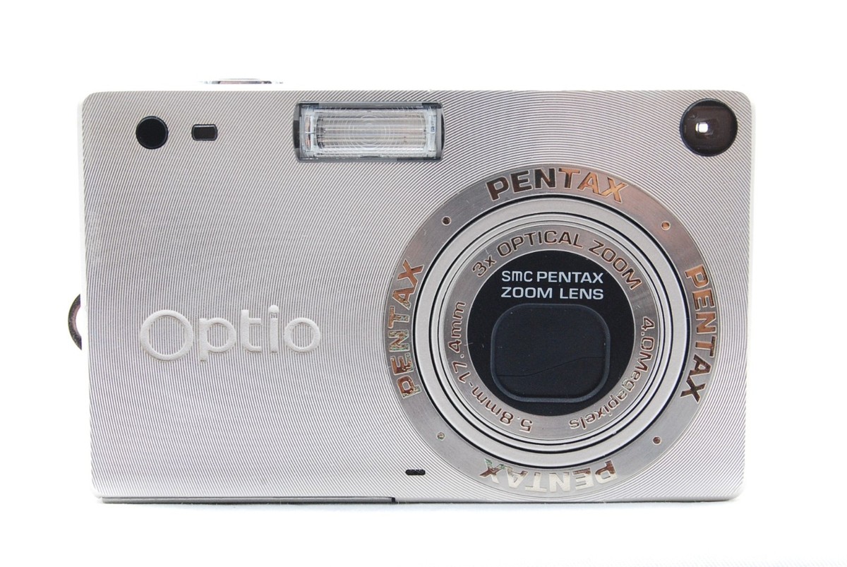 名機 動作品 デジカメ 平成レトロ CCD PENTAX OPTIO S4i PENTAX Pentax Optio S4 4.2MP Digital Camera - Silver for sale