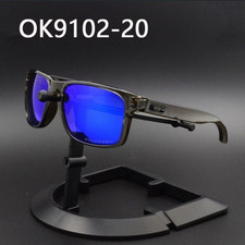 Oakley Holbrook Sunglasses Blue Mirror Lens Smoke Frame Polarized Unisex