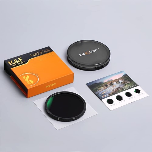 K&F Concept 52/55/58/62/67/72/77/82mm ND Camera Lens Filter ND2-ND32 NO X Spot - Picture 42 of 75