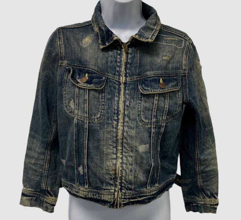 $245 Denim & Supply Ralph Lauren Women's Blue Distressed Denim