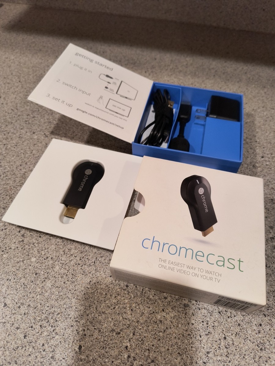 Google Chromecast 2013 Streaming Media Player - H2G2-42