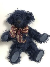 Knickerbocker Mohair teddy bear Jointed blue LIBBY