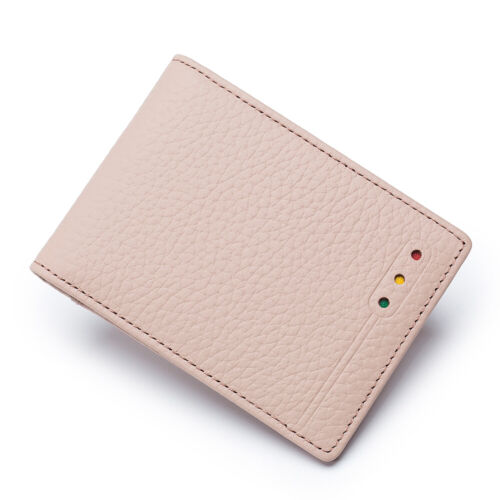 Genuine Leather Minimalist Bifold Wallet for Men Women RFID Blocking Slim Purse - Picture 23 of 24