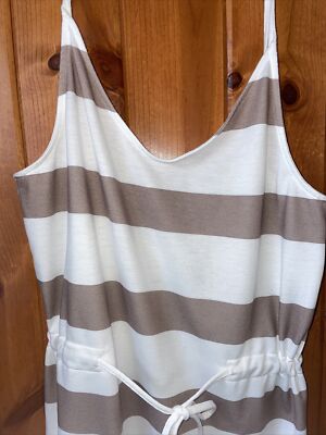 beige tank top dress 100% Acetate Openwork Crochet Tank Top And Slip Dress Two-Piece Set – GOELIA main image 1
