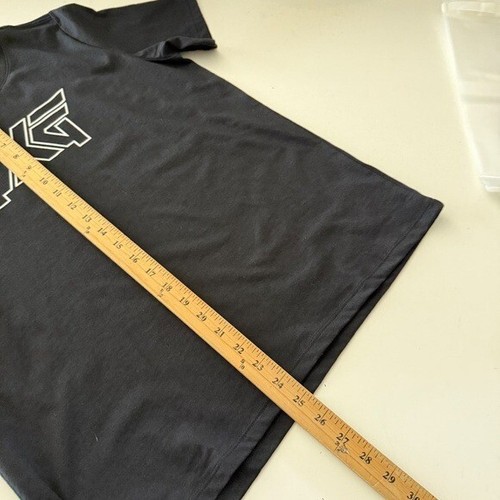 PXG Solution Black Logo Graphic Casual Short SLV Crew Neck T-Shirt Womens Medium - Picture 6 of 6