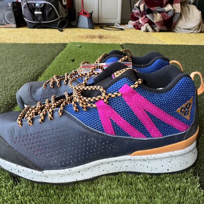 リール GOD Nike ACG Okwahn II 525367-400 Men's Size 10 Obsidian/Orange Indigo