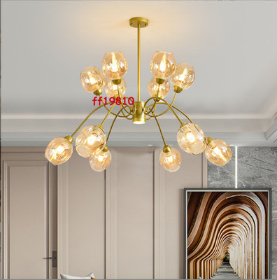 Nordic Modo Molecule Chandelier Ceiling Led Glass Living Room Bedroom Light Lamp