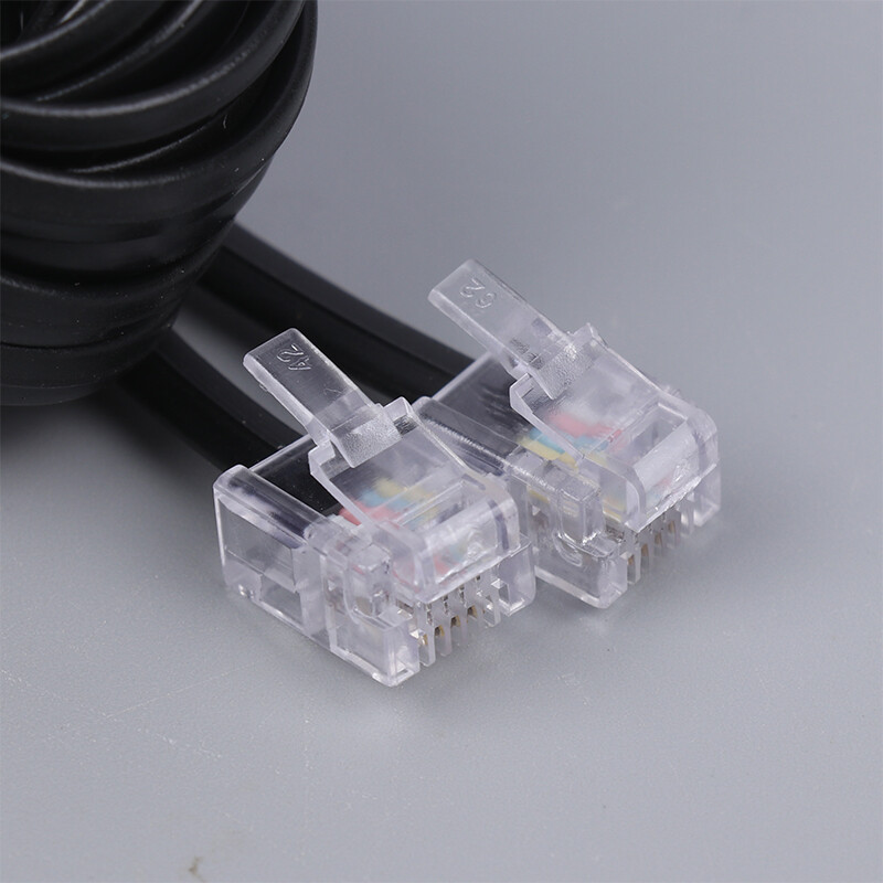 7.6M RJ11 6P4C Telephone Extension Cable Telephone Two Core Telephone
