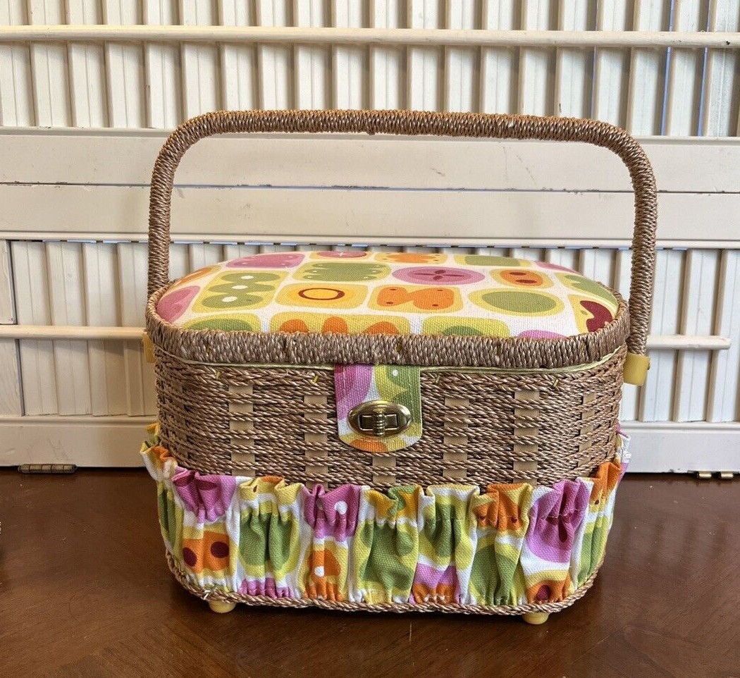 Vintage Sewing Basket eBay