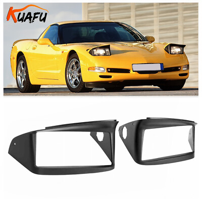 For Chevy Corvette C5 97-04 Headlight Cover Bezel Trim Driver & Passenger Side