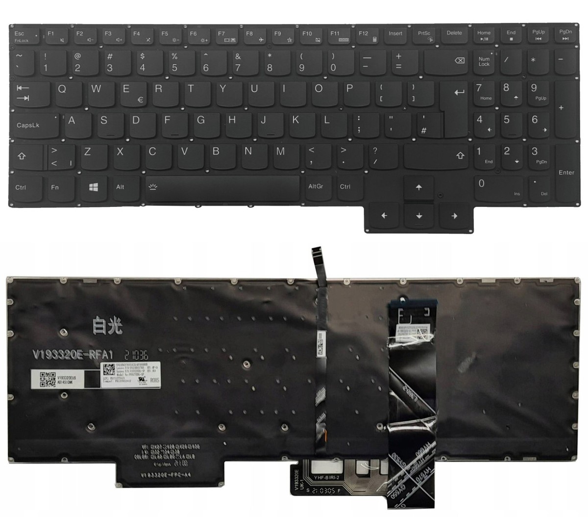 US KEYBOARD LENOVO LEGION 5-15ARH05H 5-15IMH05 5-15IMH05H