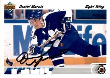 Daniel Marois Signed Auto 1991-92 Upper Deck card Toronto Maple Leafs