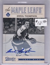 2012-13 Panini Classics Errol Thompson Toronto Maple Leafs # 23