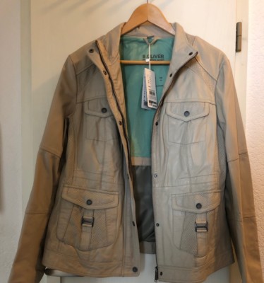 Damen Lederjacke s. Oliver, echtes Leder, Neu mit Etikett